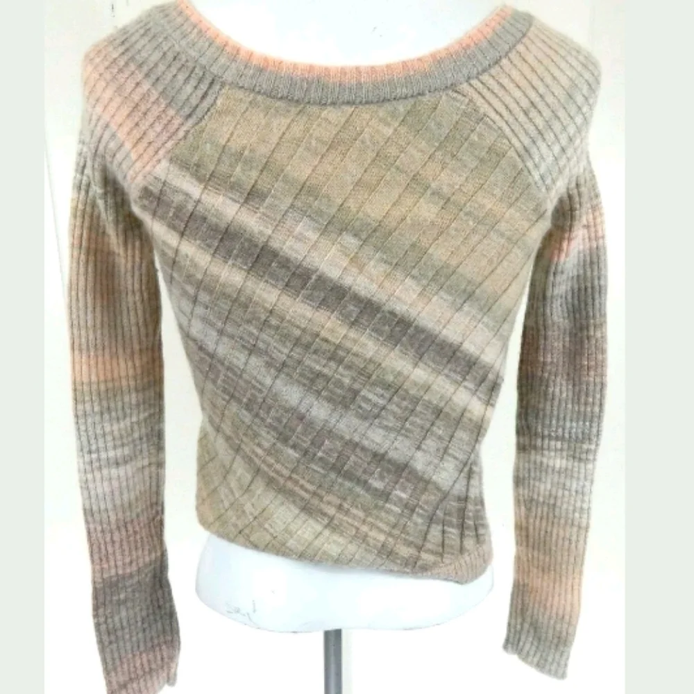 Free People Diagonal Stripe Sweater